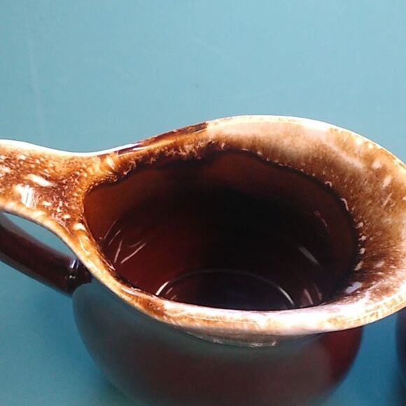 Vintage Brown Ceramic Creamer and Sugar Group - Picture 8 of 8